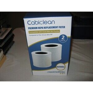 2 Pack Cabiclean Premium H13 True HEPA Replacement Filter 101838-CHN-1